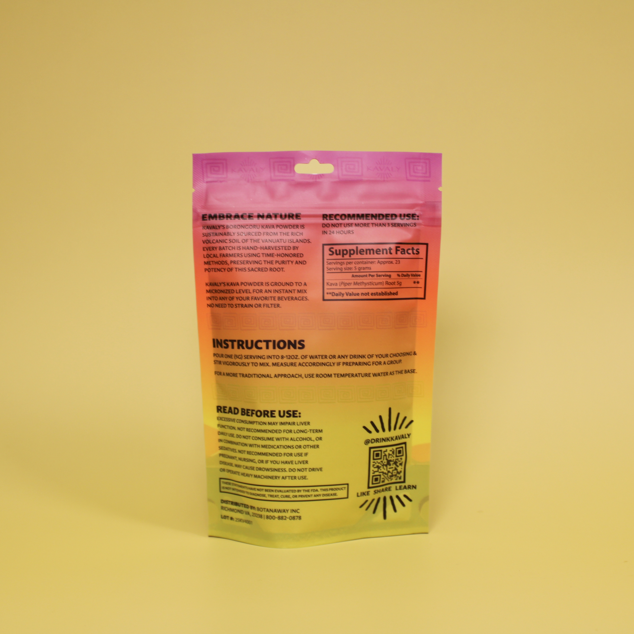 Kavaly Micronized Kava Powder