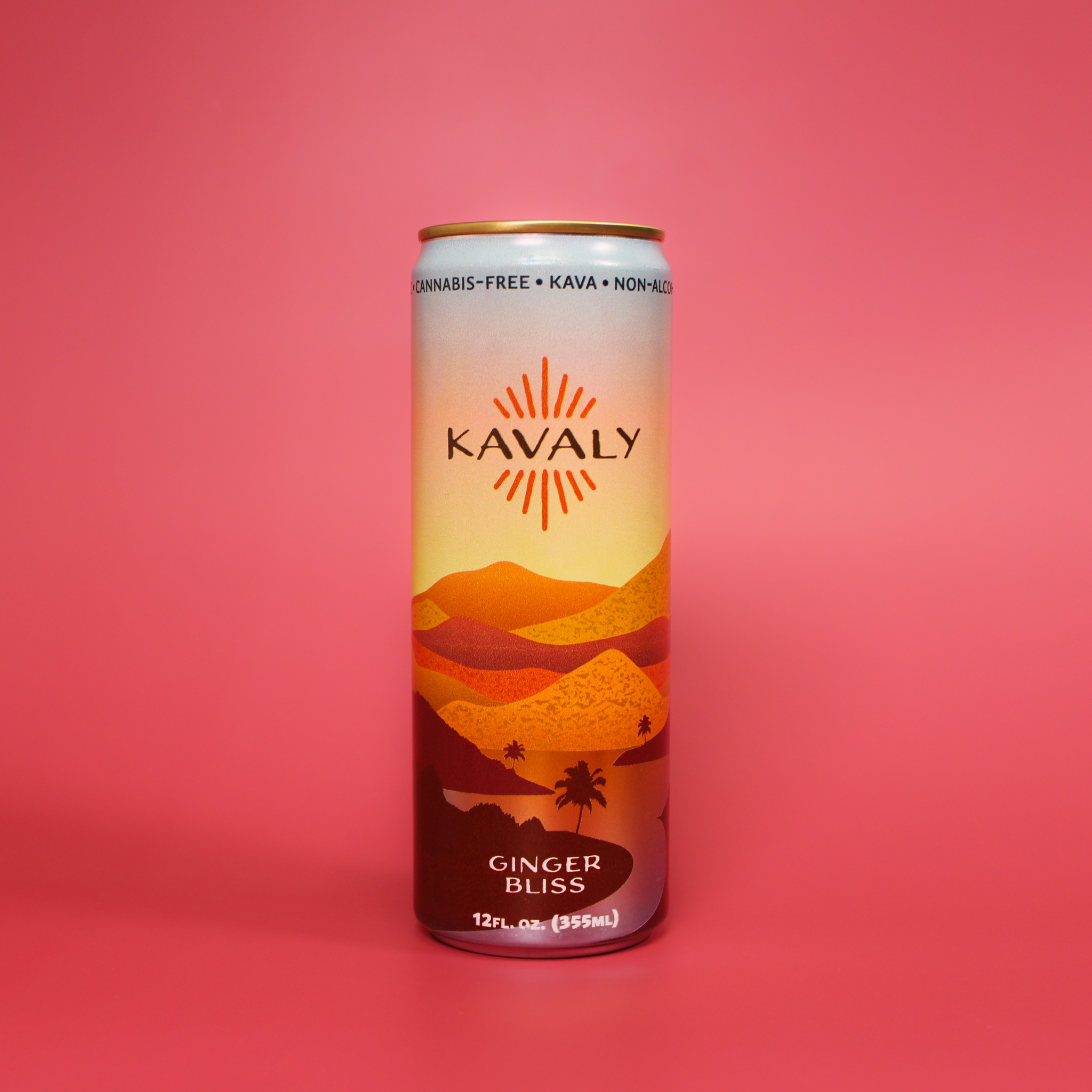 Kavaly Ginger Bliss Original Kava-Infused Sparkling Beverage