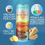 Kavaly Ginger Bliss Original Kava-Infused Sparkling Tonic