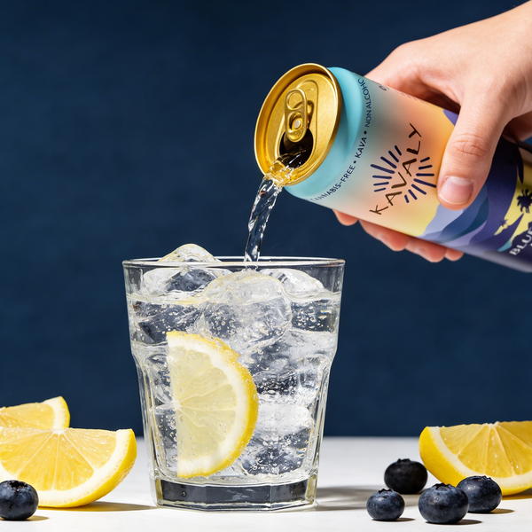 Kavaly Original Blueberry Lemon Kava-Infused Sparkling Tonic