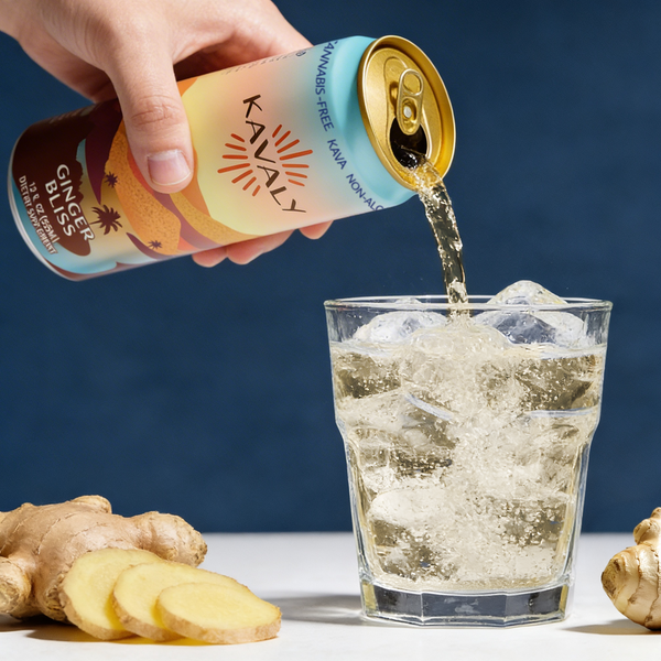 Kavaly Ginger Bliss Original Kava-Infused Sparkling Tonic