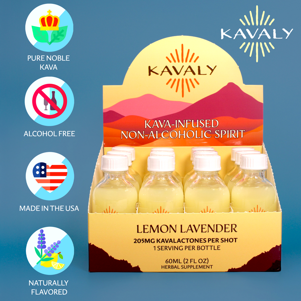 Kavaly Non-Alcoholic Kava-Infused Spirits 60ml Shot