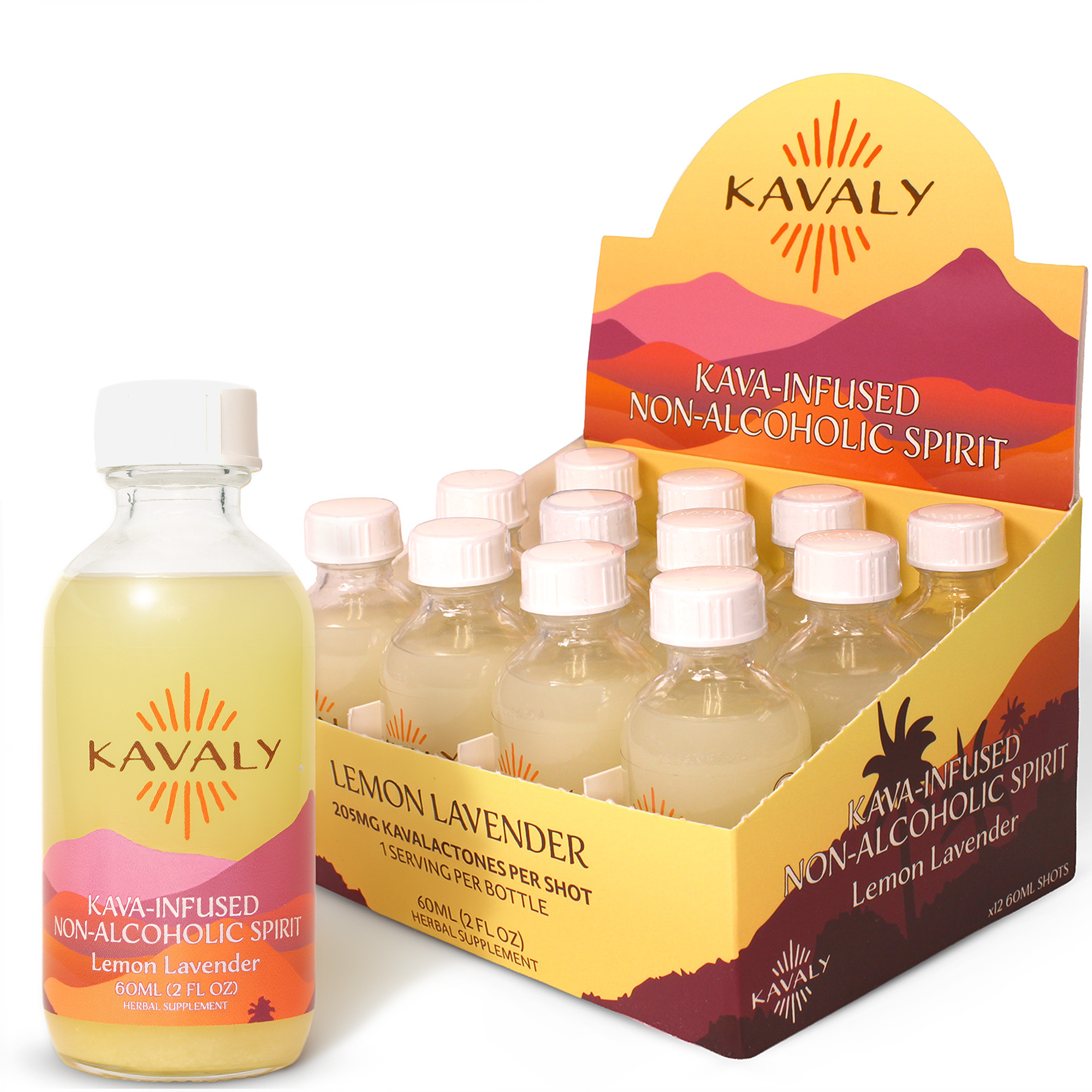 Kavaly Non-Alcoholic Kava-Infused Spirits 60ml Shot
