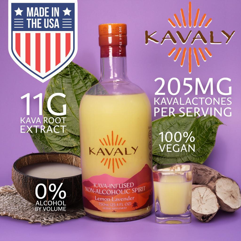 Kavaly Non-Alcoholic Kava-Infused Spirits 750ml