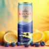 Kavaly Blueberry Lemon Single Can with Background