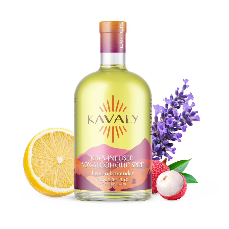 Kavaly Kava-Infused Non-Alcoholic Lemon Lavender 750ml Spirit
